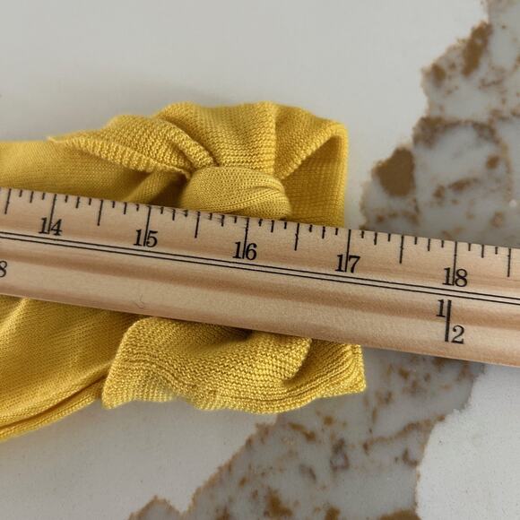 Kate Spade Live Cardigan Yellow SZS Silk Cashmere Classic Old Money Soft Touch - Picture 10 of 11